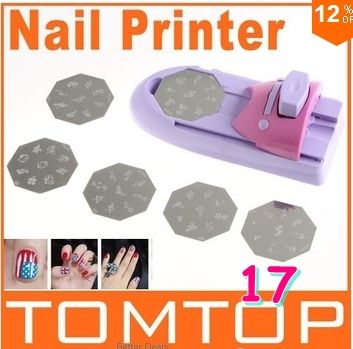 Maquina de estampar unha